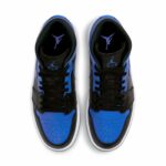 Air Jordan 1 Mid 'Hyper Royal Black'