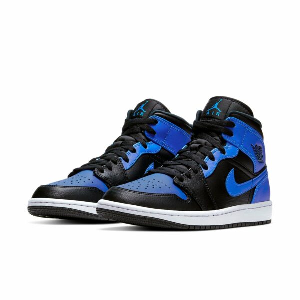 Air Jordan 1 Mid 'Hyper Royal Black'